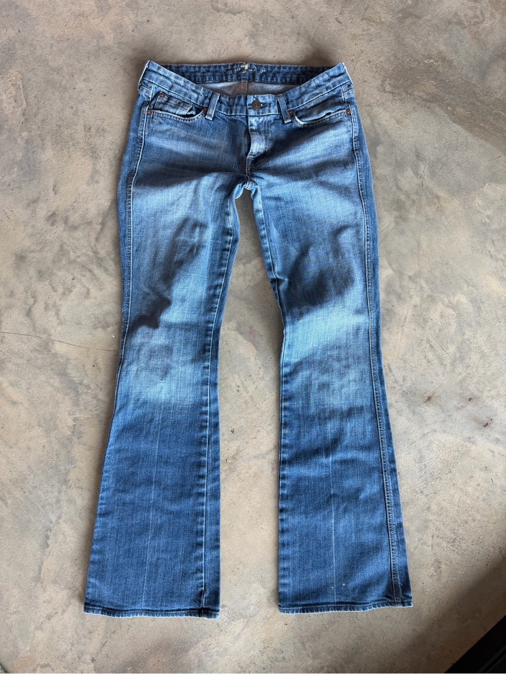 7 for all Mankind Women's Blue Bootcut Jeans